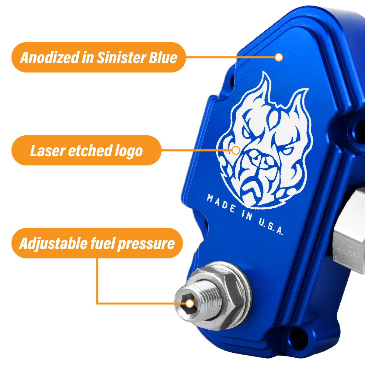 Blue Spring Kit with Adjustable Billet Spring Housing for 2003